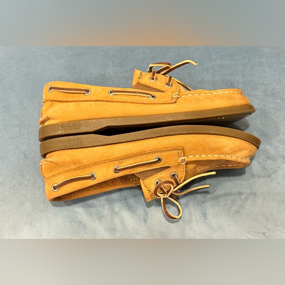 Sperry Boy’s Brown Boat Shoes 1.5 - Picture 6 of 8